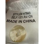 JODIFL  Boutique Over Sized Boho Embroidered Floral Neck White Size Large NWT Photo 6