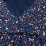 Urban Outfitters Long Sleeve Print Metallic Chiffon Lined Dress Women’s Large Photo 4