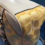 Coach  Signature Jacquard A Beautiful Yellow Shoulder Bag D1059-F15669 Photo 8