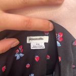 Kimchi Blue  Black Strawberry Ruffle Romper Photo 2