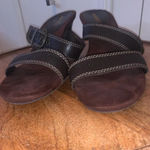 Aerosoles  Trot Around brown‎ leather heeled sandals 10M Photo 2