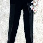 Material Girl Black Faux Leather Detail Leggings Size M/L Photo 2