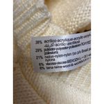 ZARA  Cream Wool Collared Long Sleeve Button Playsuit Sweater Jumpsuit Romper L Photo 3