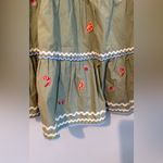 Roller Rabbit Rollert Rabbit 100% Cotton Summer Apperol Embroidered Noemie Skirt Size Small Photo 4