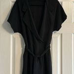 ZARA Woman Black Short-sleeve Pants Romper, Size M Photo 0