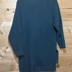 American Eagle Chenille Knit Sweater Size Medium M Green High Low V-neck Photo 3