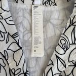 Fabletics Floral Print Crinkle Cotton Voile Short Onesie Romper Women’s Medium Photo 3