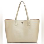 Tory Burch  | NWOT Metallic Perry Leather Tote Golden Large Purse Shoulder Bag Photo 0