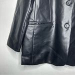 Rebecca Minkoff NWT Black Faux Leather Blazer Size Large Photo 4