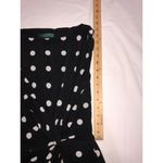 Polka Dot Dress Ralph Lauren LRL Size 8 Cap Sleeve Black White Twist Knot Slinky Photo 7