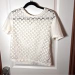 Gap White Eyelet Top Cotton Size Small Women’s Boho Cottagecore Lace Photo 0