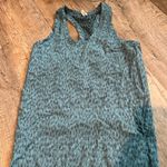 Athleta  Momentum Allure Tank Top Racerback Print Nylon Teal Size M Photo 0