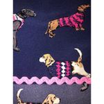 Simply Southern Dog Print Tunic Size S Navy Blue Pink Top Smocked Long Sleeve Photo 3