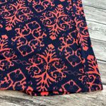 Joe Benbasset Women's A-Line Maxi Skirt Navy Blue Coral Pink M Med Medium Flowy Photo 6