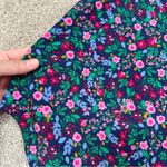 J. Crew Factory Women’s Popover Plaket Blouse Top Longsleeve Floral Multicolor S Pink Photo 10