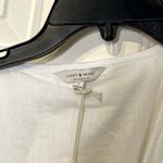 Lucky Brand Lucky‎ Brand Wrap Dress Size Small White Linen Blend Side Tie Womens New Photo 4