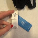 Cupshe NWT Black Ribbed  Bikini Top Photo 5