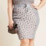 NEW Anthropologie Byron Lars Beguile Lace Sheath Dress Gisella Embroidered Sz 22 Gray Photo 0