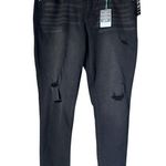 LuLaRoe Distressed Jeans black stretch denim size 36 NEW Photo 0