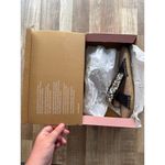 Women's Glam Manebi Crystal Raffia Espadrille Sandals size 38 Quiet Luxury Black Photo 2