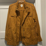 Gap  Cotton Safari Utility Jacket Mustard Yellow Size Large Chore Granola Gorp Photo 0