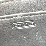 Coach Smooth Black Leather Wristlet Wallet Clutch Card Slots Zip Top Photo 7