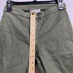 Scripted Pants Women's 0 Olive Green Classic Cinched Ruffle Hem Mid Photo 4