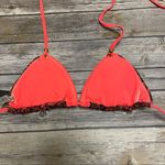 Quintsoul Beastie Girl Triangle Bikini Halter Top Fluorescent Splatter Medium Orange Size undefined Photo 6