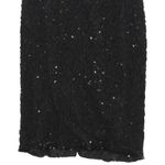 Laurence Kazar Black Sequin Covered Mini Dress Silver Details Large Photo 3