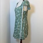 Hollister  Green Tiered Skater‎ Skirt Knee-Length Casual Photo 4