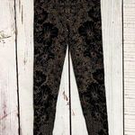 Free People Byzantine Geometric Aztec Floral Boho Knit Leggings - Brown /Size XS Photo 0