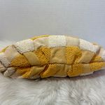 ZARA  Yellow and Cream Beaded Gingham Crossbody/Shoulder Bag Photo 7