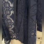Shannon Ford New York Womens Lace Open Front Drape Cardigan Plus Size 3X Blue Photo 6