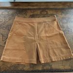 ALC Frank ALC Womens size 8 Brown Mini Dane A Line Skirt Back Zip Oversized Pockets Cotton Photo 22