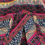 Trina Turk  Yuba Cap Sleeve Woven Top size medium Pink Black Blue Photo 7