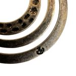 Premier Designs Vintage  Around Town Hoop Earrings with Faux Turquoise Accent Photo 6