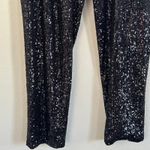 Ramy Brook Black Sequin Pants Pull On Style Size Medium M Pockets Party Event Photo 9