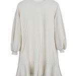 Anthropologie Mare Mare Odila Cream Textured Dress Sz SP Photo 0