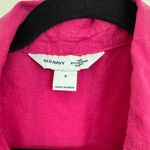 Old Navy NWOT Womens Linen Blend Boyfriend Shirt, Pink, Small Photo 3