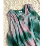 Filippa K Silk Tank Sz 4 Purple Teal Feather Photo 5