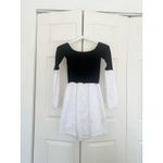 Free People NWT  Chunky Rib Sweater Mini Dress Black & White Size XS Photo 5