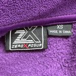 ZeroXposur Xeroxpusor Purple Fleece Zip Jacket With Front Pockets Sz XS Photo 6