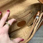 Etienne Aigner Genuine Leather Shoulder Bag Triple Compartments Buckle snap flat Photo 9