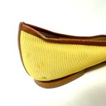 Brooks Brothers  Women´s Size 12‎ Ballerina Flats Dress Shoes Yellow Brown Bow Photo 4