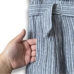 Banana Republic Linen Blend Pinstriped Belted Paperbag Waist Trouser Shorts 16 Photo 3