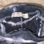 Free People Tie-Dye Long Sleeve Top - Black and White Photo 1