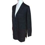 Karen Scott charcoal n red oversized cardigan Photo 1