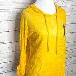Color Story Key West Pineapple Yellow Burnout Lightweight Hoodie Top Small Pockets Photo 5