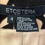 Etcetera Zebra Animal Print Long Sleeve Blazer Size 4 In Dark Brown Photo 2