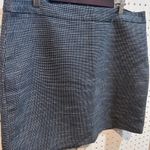 Gap  Mini Skirt Blue and White‎ Houndstooth Tweed Career Casual Classic Womens Photo 1